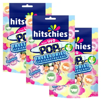 Produktbild von hitschies brizzl UFO Pop Freeze Dried VEGAN 50g (3er Pack)