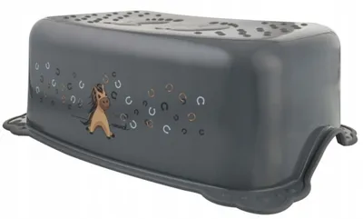 Image de Tabouret, marchepied avec antidérapant Maltex, cheval, gris