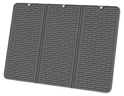 Produktbild von INF Faltbare Silikon Herdauflage 70x50cm - Hitzebeständig & Rutschfester Küchenschutz Grau