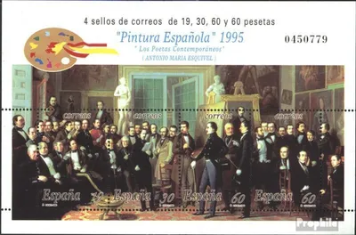 Produktbild von Briefmarken Spanien 1995 Mi Block61 (kompl.Ausg.) postfrisch Malerei