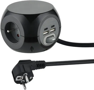 Produktbild von Electraline Steckdosenleiste mit Schalter