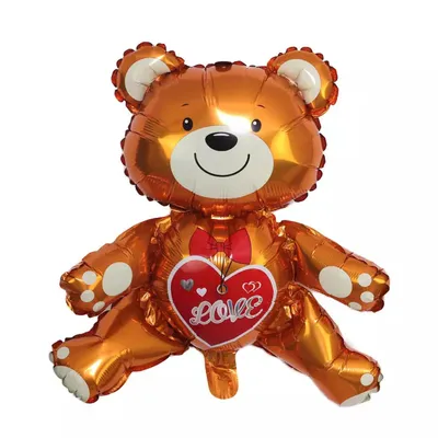 Produktbild von Folienballon Baby Bär 3D, LOVE ca. 60 x 64 cm