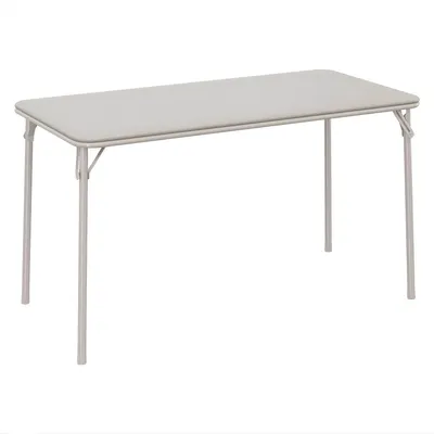 Produktbild von Faltbarer Campingtisch – klappbarer Kartentisch mit Metallrahmen – tragbarer Tisch für Camping & Zuhause – Grau