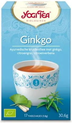 Produktbild von Ginkgo Tee 17x18g mit Ginkgo YOGI TEE