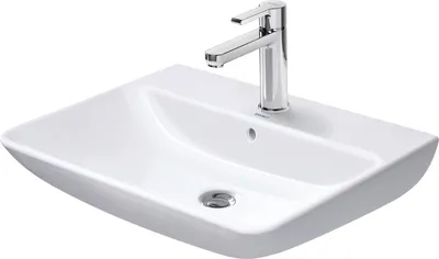 Produktbild von Waschtisch ME by Starck m ÜL m HLB 650x490mm 1 Hahnloch weiß weiß