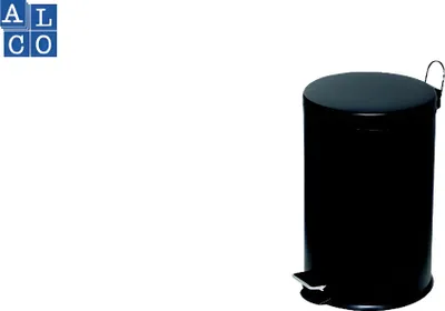 Produktbild von Alco Tretabfalleimer Stahl kunststoffbeschichtet 20l schwarz