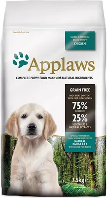 Productafbeelding van Applaws Droogvoer Voor Honden, Puppies, Kleine En Mediume Rassen, Kijken, 7,5 Kg