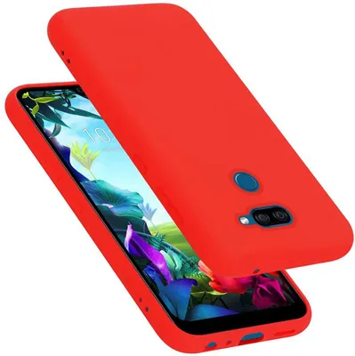 Produktbild von Cadorabo Schutzhülle für LG K40S Hülle in Rot Handyhülle Case Cover TPU Etui