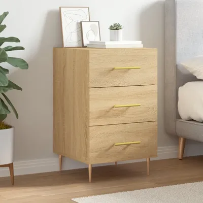 Produktbild von The Living Store Nachttisch Sonoma-Eiche 40x40x66 cm Holzwerkstoff