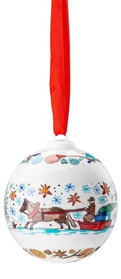 Produktbild von Hutschenreuther Porzellan Weihnachtskugel Kugel 2020 mit Originalverpackung