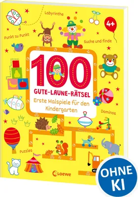 Produktbild von 100 Gute-Laune-Rätsel - Erste Malspiele für den Kindergarten