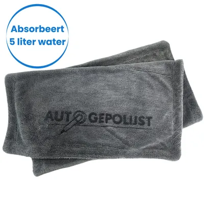 Productafbeelding van Auto Gepolijst Auto Droogdoek – Absorbeert 5 Liter Water – Microvezeldoek – Auto Wassen - 50 x 80 cm - Microvezel Doek 1600 GSM - Droogdoek Auto