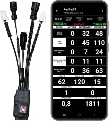 Produktbild von RedPed 3 für PW-X3 PW-S2 Yamaha Tuning E-Bike Haibike