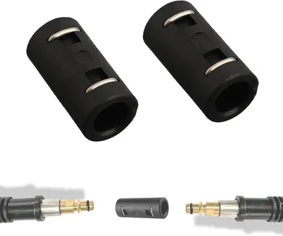 Immagine prodotto di 2 connettori slanghe per idropulitrici, compatibili con le serie Kärcher da K2 a K7, adattatore Quick Connect per prolungare il tubo flessibile