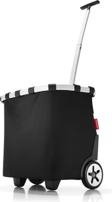 Obrázek produktu pro reisenthel nákupní vozík carrycruiser Black 40 litrů - Robustní kolečka - Teleskopická rukojeť - Nákupní taška - Černá barva