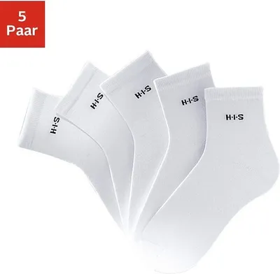 Produktbild von H.I.S. Kurzsocken 5 er-Pack weiß Größe 35-38