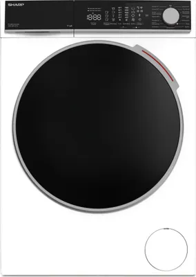 SHARP ES-MNFL814CWA-DE Waschmaschine Frontlader | 8 kg | Energieeffizienzklasse A | 1400 U/min | Inverter Motor | AquaStop | Microfiber-Filter | WiFi-Steuerung | Dampf-Funktion | LED-Display