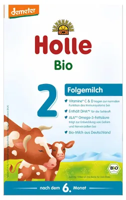 MLEKO KROWIE 2 NASTĘPNE DLA NIEMOWLĄT PO 6 MIESIĄCU DEMETER BIO 600 g - HOLLE