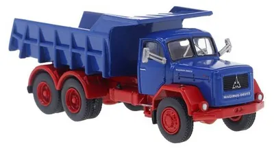 Produktbild von Brekina LKW Magirus Kipper, blau/rot 83303