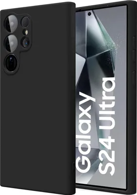 Produktbild von Hülle für Samsung Galaxy S24 Ultra Handy Schutz Cover Silikon Gel Case Handyhülle, schwarz