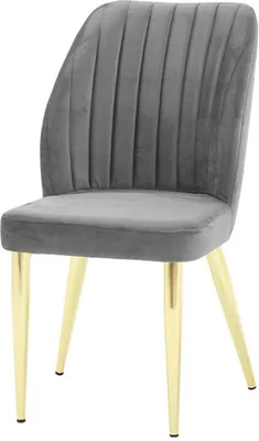 Produktbild von Esszimmer Modernen Luxus Stuhl Grau Design Lehnstuhl Lehnstühle Möbel Lehnstuhl