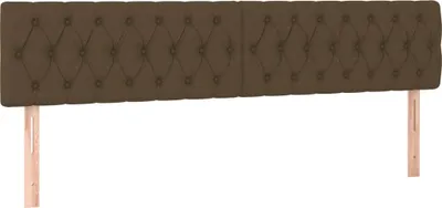 Produktbild von vidaXL Kopfteile Dunkelbraun 180x7x78/88 cm Stoff