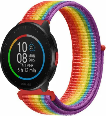 Produktbild von Strap-it Polar Pacer Nylonarmband (Regenbogen)