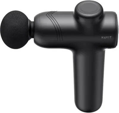 Obrázok produktu pre Havit Masaer rczny pistoletowy MG1508, Beat masáž, Vibration massage, Univerzálne, Čierna, ABS, Tlačidlá, 7 mm