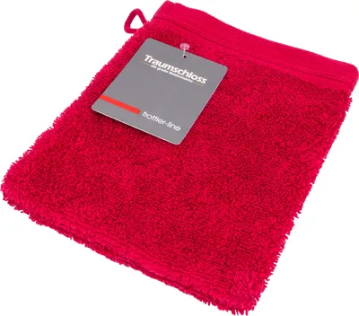 Produktbild von Traumschloss Frottier-Line Waschhandschuh 16 x 21 cm bordeaux Flauschig weich & angenehm zur Haut