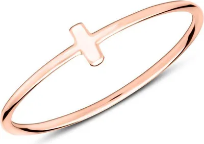 Produktbild von lanii Stäbchen Ring aus rosévergoldetem 925er Silber