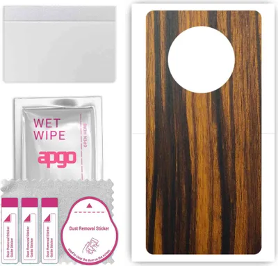 Produktbild von apgo Rückseite Schutzfolie, Skin, kompatibel mit Huawei Mate 40 Pro 4G, Hinten Displayschutzfolie aus Vinylfolie, kratzfest, einfache Montage - Tigerwood