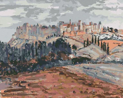 Zdjęcie produktu dla Zuty - Painting by Numbers - FORtified Castle (GEORGETTE AGUTTE), 40x50 cm, płótno naciągnięte na ramę