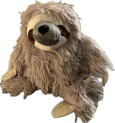 Productafbeelding van Deurstopper luiaard, zittend, van stof, decoratief, geschikt voor woonkamer en kinderkamer