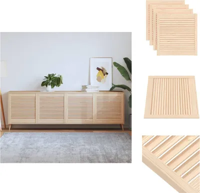 Immagine prodotto di vidaXL Ante dell'armadio a doghe 4 pezzi 61,5x59,4 cm in legno massiccio - Ante dell'armadio