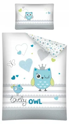 Produktbild von Detexpol Baby-Bettwäsche 100x135 Baumwolle SOWA
