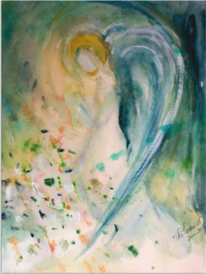Produktbild von ARTland Wandbild Alu für Innen & Outdoor Engelbild abstrakt Größe: 45x60 cm