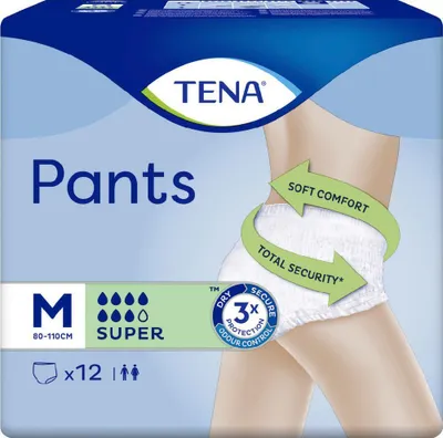 Produktbild von TENA Pants Super 12 Stück (80-110 cm) Gr. M