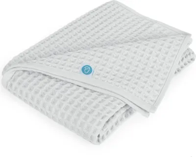 Produktbild von Kinderdecke Waffle Line Hellgrau 90x90 / Ceba Baby