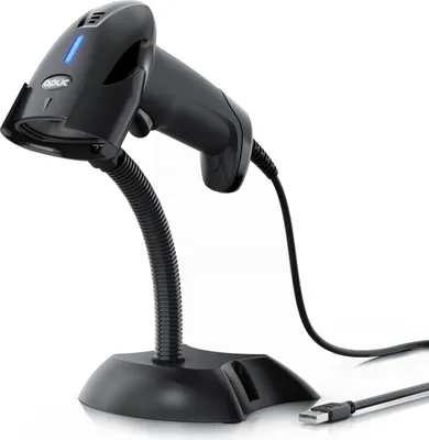 Image de Aplic Scanner de codes-barres 2D, filaire, USB, lecture manuelle, continue et automatique, capture les codes-barres 1D et 2D, tels que QR, Data Matrix et PDF417