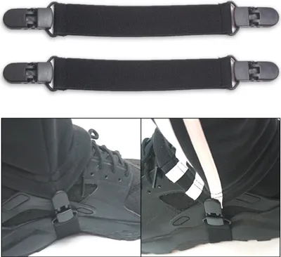 Produktbild von 2Pcs Motorrad Fahrrad Steigbuegelhose Clips Beinstiefel Elastisch verstellbare Traeger