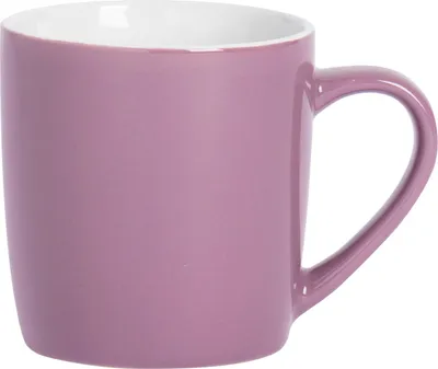 Produktbild von Argon Ta Farbiger Kaffeebecher – 350 ml – Lila – Robuste Teetasse aus Steingut, spülmaschinen- und mikrowellengeeignet
