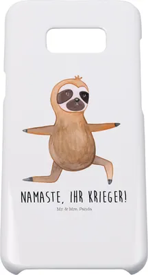 Produktbild von Mr. & Mrs. Panda Samsung Galaxy S8 plus Handyhülle  Faultier Yoga - Weiß - Geschenk, Handy Case, Cover, Namaste, Yogaübungen, Hülle