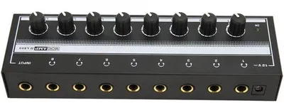 Immagine prodotto di Amplificatore portatile a 8 canali per cuffie stereo con 1 ingresso e 8 canali