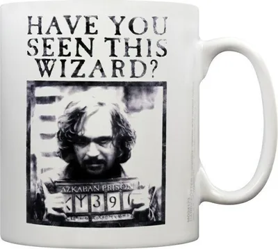 Immagine prodotto di Harry Potter - Tazza da caffè "Wanted" PM1691 (Taglia unica) (Nero/Bianco)