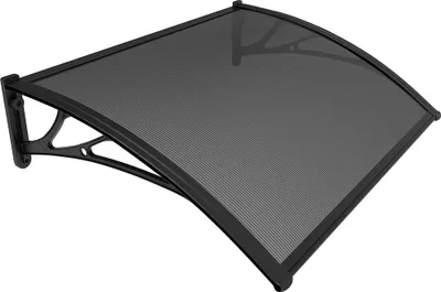 Produktbild von VOUNOT® Vordach für Haustür, 120 x 80 cm Pultbogenvordach Anthrazit