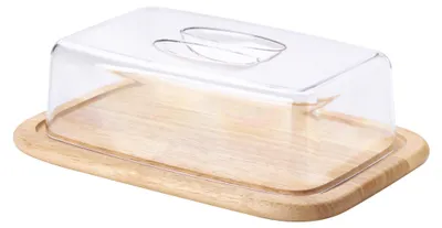 Produktbild von CONTINENTA Käseglocke, 2-tlg, 30x20x8,5 cm 3073 4017167307305 Vorteilset – 2 Stück – inkl. 4 Edelstahl-Trinkhalme