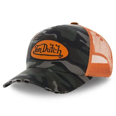 Produktbild von Von Dutch Trucker Cap Camo green/orange