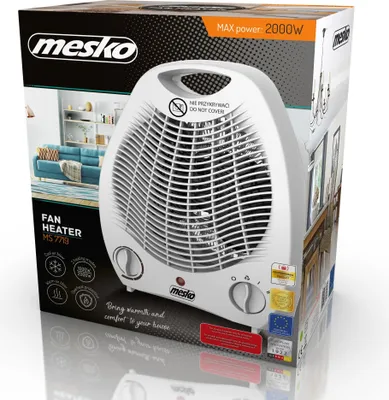 Obrázek produktu pro Mesko | Heater | MS 7719 | Fan heater | 2000 W | White