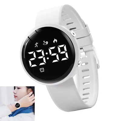 Produktbild von Digitale Fitness Uhr für Kinder, wasserdichte Armbanduhr mit Schrittzähler/Distanz/Kalorien/Stoppuhr/Wecker,Kinder und Teenager