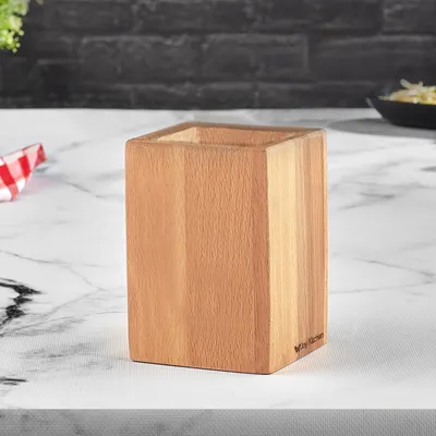 Zdjęcie produktu dla Hermia Concept, UP00690, stojak na sztućce, naturalny, 100% DREWNA, 14 x 9 x 9 cm